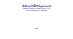 Desktop Screenshot of animalesexoticos.com