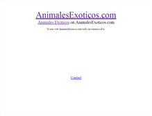 Tablet Screenshot of animalesexoticos.com